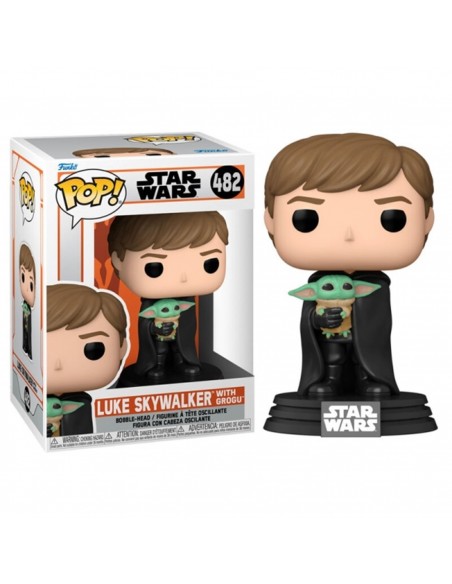 FUNKO POP STAR WARS THE MANDALORIAN LUKE CON GROGU