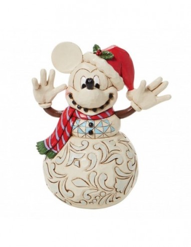 ENESCO DISNEY MUÑECO DE NIEVE MICKEY NAVIDEÑO