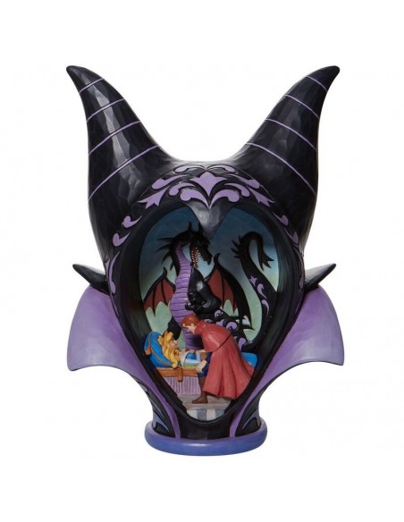 ENESCO DISNEY DIORAMA LA BELLA DURMIENTE MALEFICA STYLE