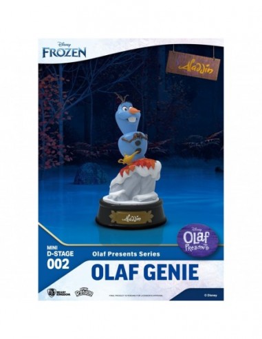FIGURA BEAST KINGDOM MINIDSTAGE DISNEY OLAF PRESENTA OLAF GENIO ALADDIN