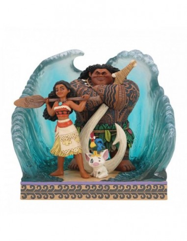 FIGURA DECORATIVA ENESCO DISNEY MOANA ESCENA PELÍCULA