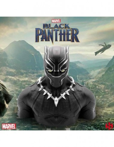 HUCHA BUSTO SEMIC PVC DELUXE 20 CM BLACK PANTHER WAKANDA MARVEL BUST BANK