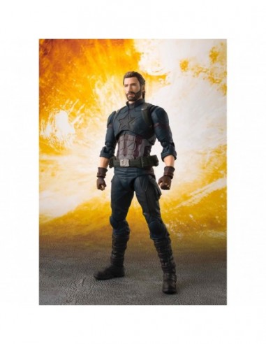 TAMASHI NATIONS MARVEL AVENGERS INFINITY WAR CAPITAN AMERICA SET DE EFECTOS ESPECIALES