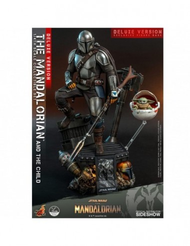 SET FIGURAS 1/4 HOT TOYS THE MANDALORIAN AND THE CHILD (DELUXE)
