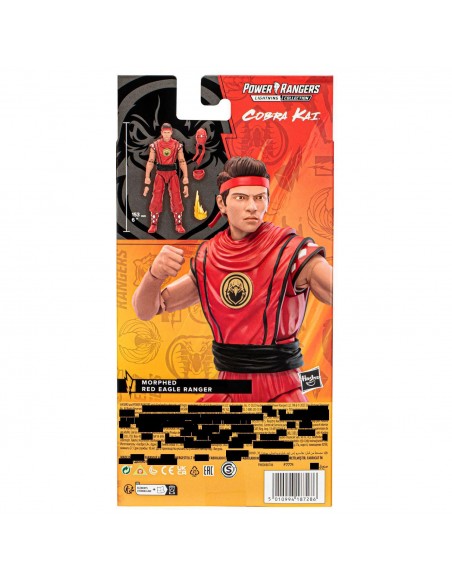 HASBRO POWER RANGERS X COBRA KAI - LIGHTNING COLLECTION - MIGUEL DIAZ RED EAGLE RANGER