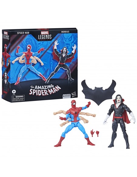 PACK 2 FIGURAS HASBRO MARVEL LEGENDS SERIES - SPIDER-MAN & MORBIUS