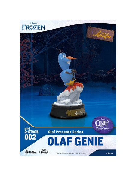 FIGURA BEAST KINGDOM MINIDSTAGE DISNEY OLAF PRESENTA OLAF GENIO ALADDIN