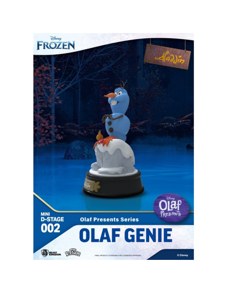 FIGURA BEAST KINGDOM MINIDSTAGE DISNEY OLAF PRESENTA OLAF GENIO ALADDIN