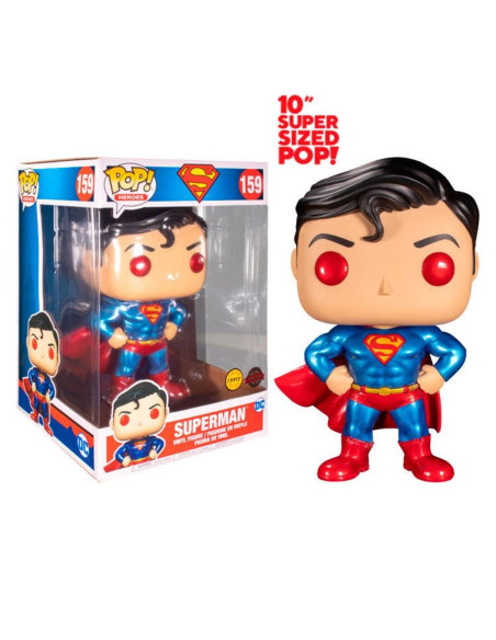 FUNKO POP DC COMICS SUPERMAN 10" CON OPCION CHASE