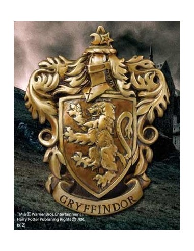 ESCUDO DE PARED THE NOBLE COLLECTION HARRY POTTER CASA GRYFFINDOR RESINA 20 X 28 CM