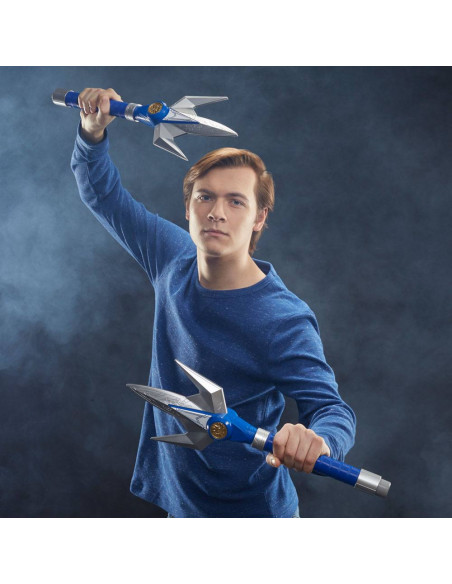HASBRO ESCALA 1:1 BLUE RANGER LANZA DE PODER DELUXE POWER RANGERS LIGHTNING COLLECTION