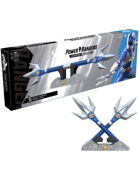 HASBRO ESCALA 1:1 BLUE RANGER LANZA DE PODER DELUXE POWER RANGERS LIGHTNING COLLECTION