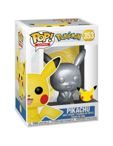 FUNKO POP JUMBO POKEMON S6 PIKACHU PLATEADO...