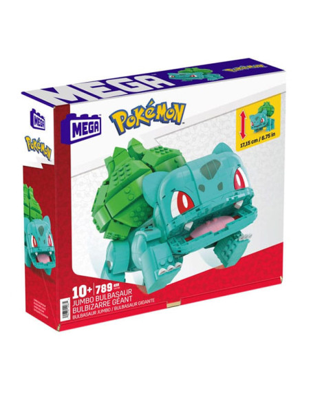FIGURA MATTEL MEGA CONSTRUX POKEMON JUMBO BULBASUR MEGA CONSTRUX 789 PCS