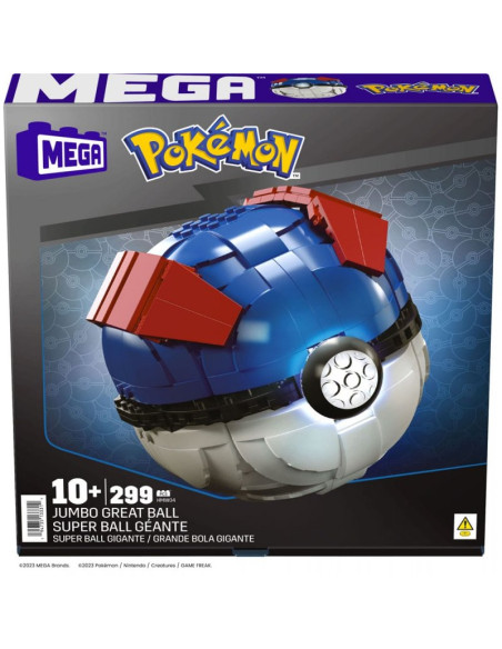 MATTEL MEGA CONSTRUX POKEMON JUMBO GREAT BALL 299 PCS