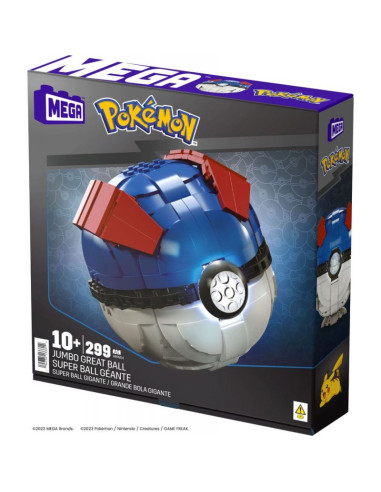 MATTEL MEGA CONSTRUX POKEMON JUMBO GREAT BALL...