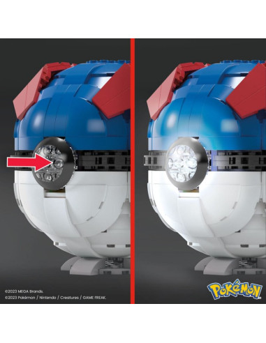 MATTEL MEGA CONSTRUX POKEMON JUMBO GREAT BALL...