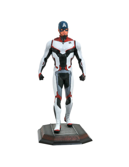 DIAMOND COLLECTION MARVEL AVENGERS CAPITÁN AMERICA TRAJE EQUIPO PVC DIORAMA 23 CM MOVIE GALLERY