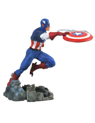 DIAMOND COLLECTION MARVEL AVENGERS VS. CAPITAN AMERICA FIGURA 25 CM DIORAMA PVC MARVEL COMIC GALLERY