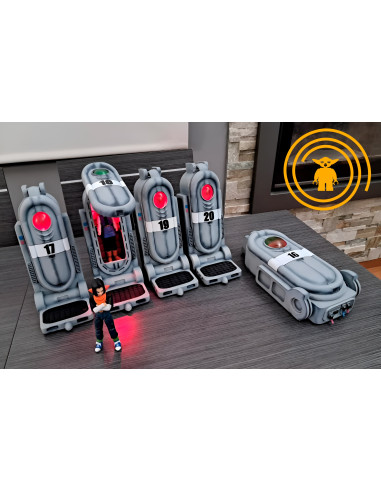 CÁPSULA ANDROIDE A-17 o A-18 DRAGON BALL Z