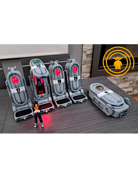 CÁPSULA ANDROIDE A-17 o A-18 DRAGON BALL Z