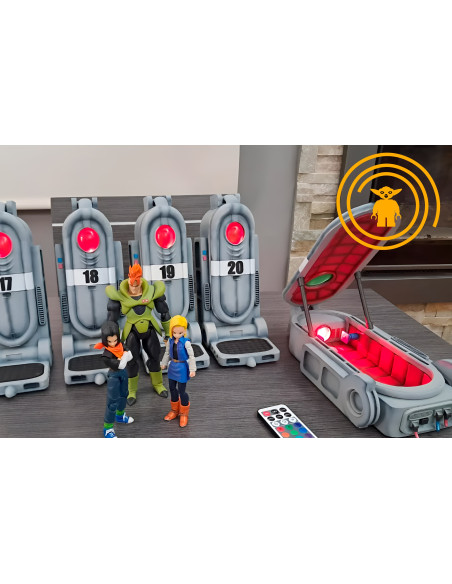 CÁPSULA ANDROIDE A-17 o A-18 DRAGON BALL Z