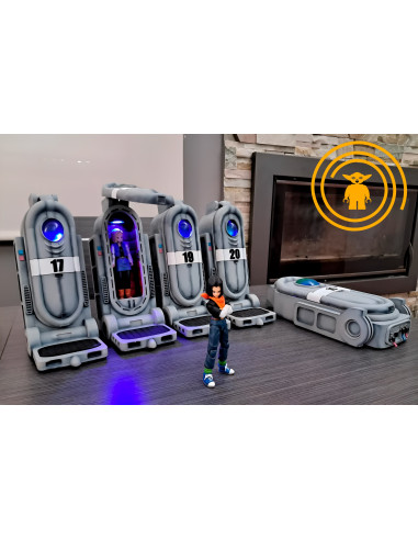 CÁPSULA ANDROIDE A-17 o A-18 DRAGON BALL Z