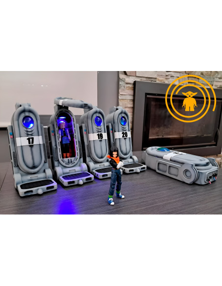 CÁPSULA ANDROIDE A-17 o A-18 DRAGON BALL Z