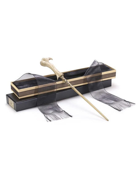 REPLICA THE NOBLE COLLECTION HARRY POTTER VARITA DE LORD VOLDEMORT EN CAJA DE OLIVANDER