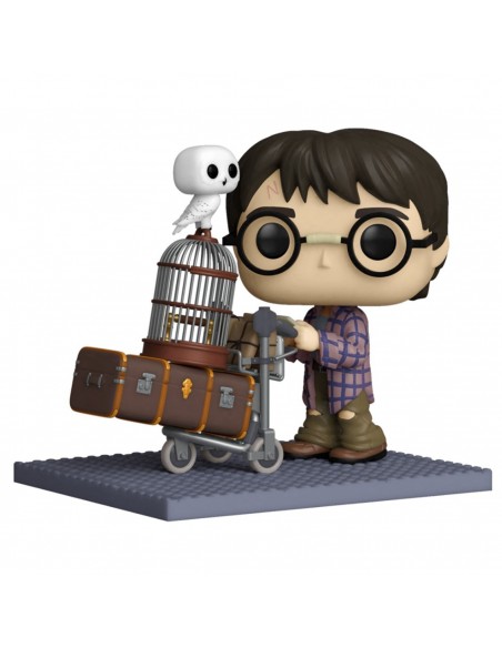 FUNKO POP DELUXE HARRY POTTER HARRY EMPUJANDO EL CARRO CON HEDWIG