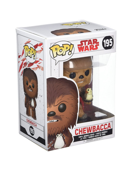 FUNKO POP STAR WARS E8 THE LAST JEDI CHEWBACCA CON PORG