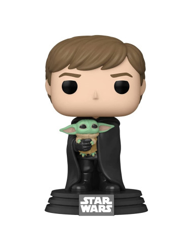 FUNKO POP STAR WARS THE MANDALORIAN LUKE CON GROGU