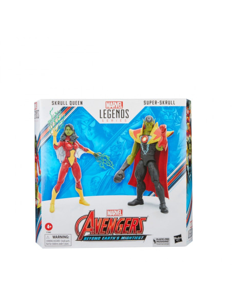 HASBRO MARVEL LEGENDS SERIES AVENGERS SKRULL QUEEN & SUPER-SKRULL