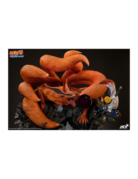 NARUTO SHIPPUDEN ESTATUA 1:8 BATTLE OF DESTINY MINATO NAMIKAZE VS KURAMA