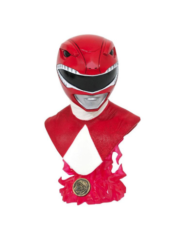 RED RANGER BUSTO RESINA 25 CM 1/2 SCALE MIGHITY MORPHIN POWER RANGERS LEGENDS IN 3D