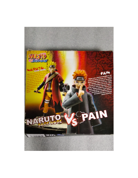 OUTLET PACK 2 FIGURAS TOYNAMI NARUTO NARUTO SAGE MODE VS PAIN EXCLUSIVA