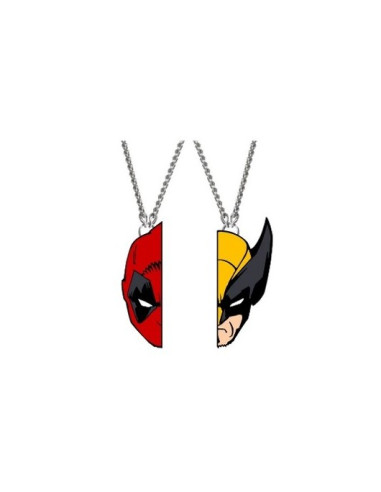 PREVENTA SET DE 2 COLGANTES DEADPOOL Y LOBEZNO