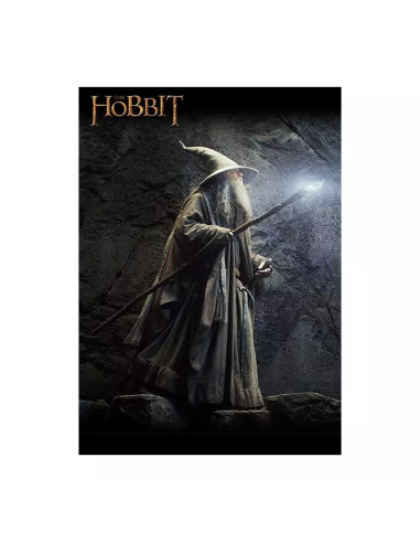 GANDALF REPLICA VARA CON LUZ A TAMAÑO REAL DE 185 CM, EL HOBBIT