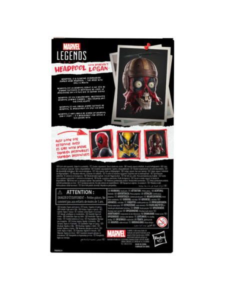PREVENTA HEADPOOL WITH LOGAN - DEADPOOL & WOLVERINE MARVEL LEGENDS SERIES