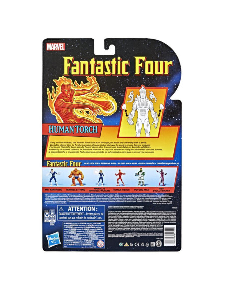 HASBRO ANTORCHA HUMANA 15 CM FANTASTIC FOUR MARVEL LEGENDS