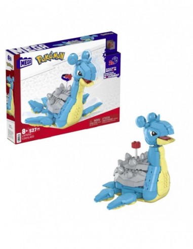MATTEL MEGA CONSTRUX POKEMON LAPRAS 527 PIEZAS