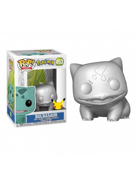 FUNKO POP JUMBO POKEMON S6 BULBASAUR PLATEADO EFECTO METALICO 10" EDICION ESPECIAL EXCLUSIVO