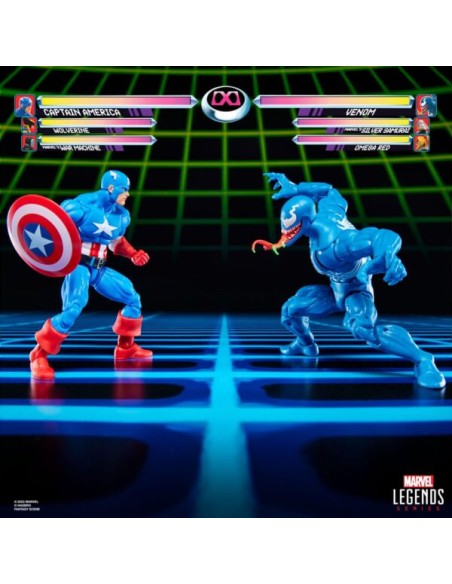 PREVENTA CAPTAIN AMERICA VS VENOM PREVENTA PACK 2 FIGURAS - GAMERVERSE MARVEL LEGENDS SERIES