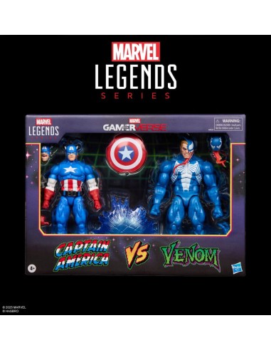 PREVENTA CAPTAIN AMERICA VS VENOM PREVENTA PACK 2 FIGURAS - GAMERVERSE MARVEL LEGENDS SERIES