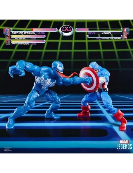 PREVENTA CAPTAIN AMERICA VS VENOM PREVENTA PACK 2 FIGURAS - GAMERVERSE MARVEL LEGENDS SERIES
