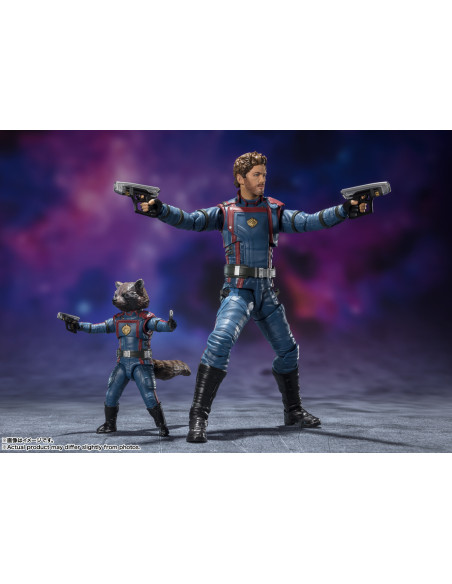 TAMASHII NATIONS SH FIGUARTS GUARDIANES DE LA GALAXIA VOLUMEN 3 STAR LORD & ROCKET RACCOON