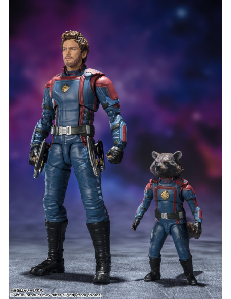 TAMASHII NATIONS SH FIGUARTS GUARDIANES DE LA GALAXIA VOLUMEN 3 STAR LORD & ROCKET RACCOON
