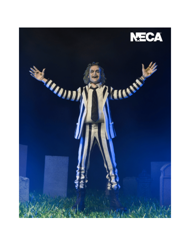 BEETLEJUICE BLACK AND WHITE STRIPED SUIT SCALE...