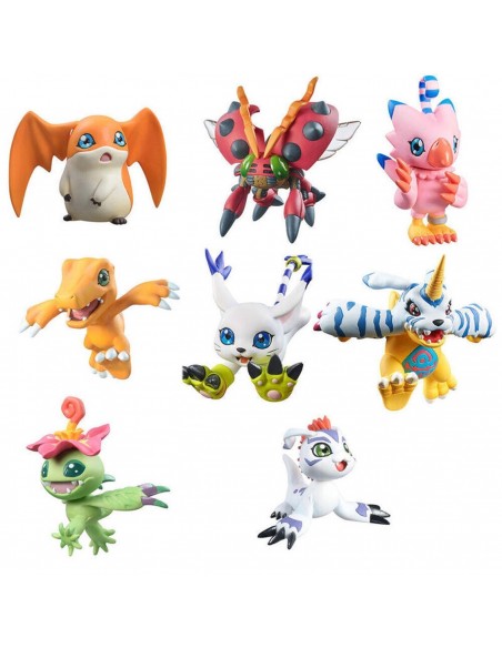 PACK 8 FIGURAS MEGAHOUSE DIGIMON ADVENTURE DIGICOLLE! SERIES MIX SPECIAL EDITION GIFT SET