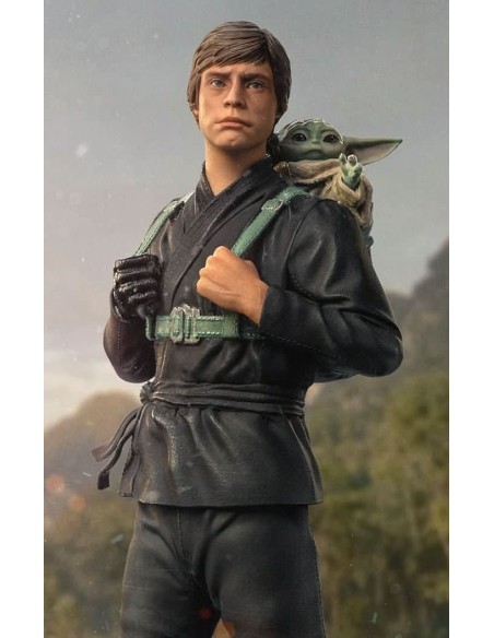 STATUE LUKE SKYWALKER AND GROGU TRAINING VERSION - STAR WARS: THE BOOK OF BOBA FETT - 1/10 -IRON STUDIOS